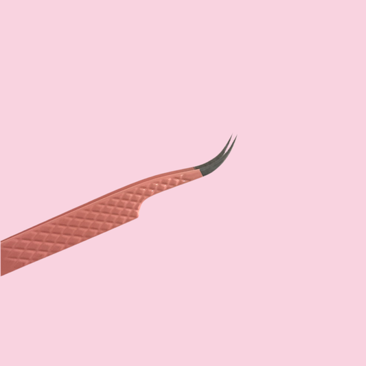 GET A GRIP - Fibre Grip Tweezer - Curved Lash Tweezers