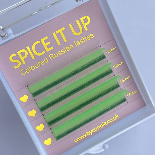SPICE IT UP - Coloured Russian Lashes - Green 0.07 C