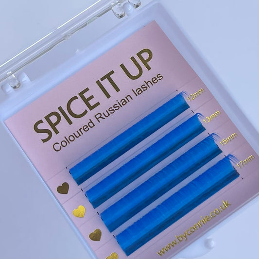 SPICE IT UP - Coloured Russian Lashes - Blue 0.07 C