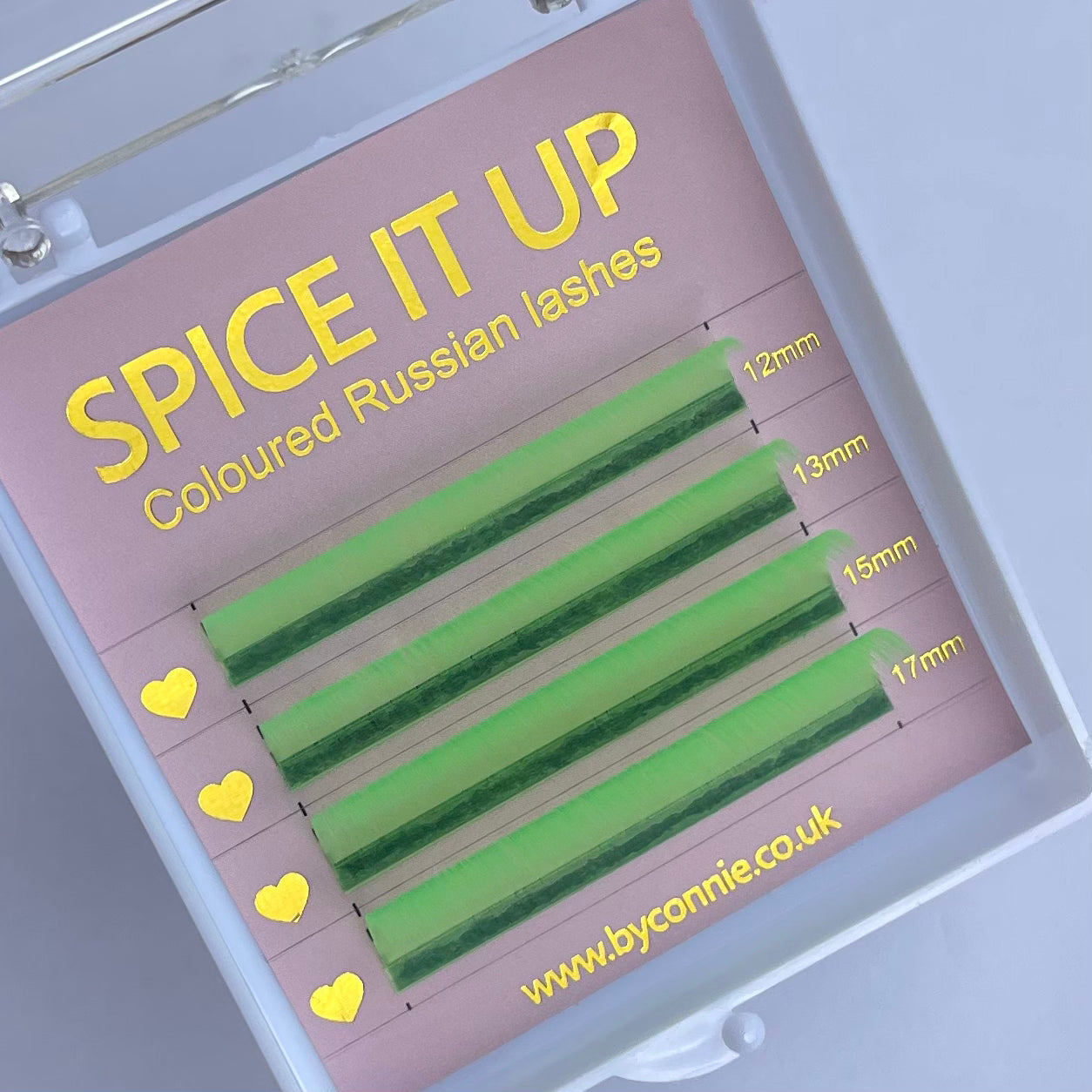 SPICE IT UP - Coloured Russian Lashes - Green 0.07 C